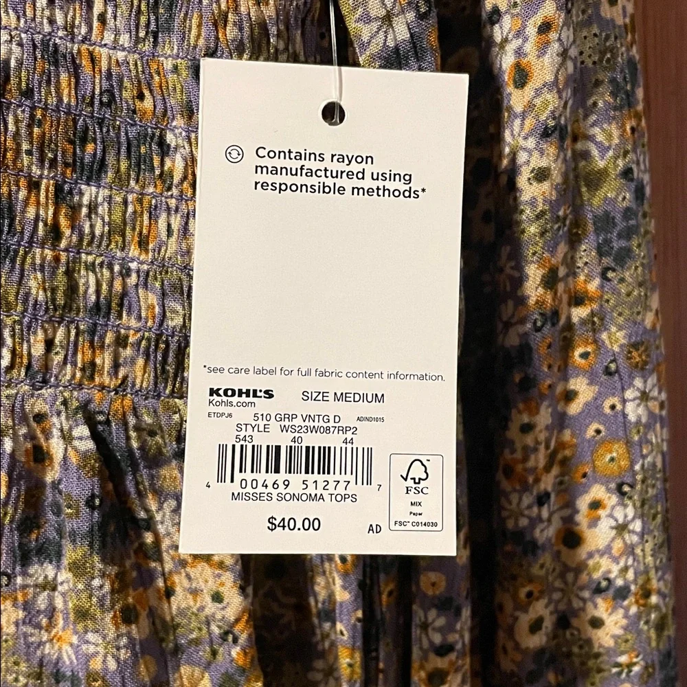 Sonoma Multicolor Knit Top - Picture 4 of 10